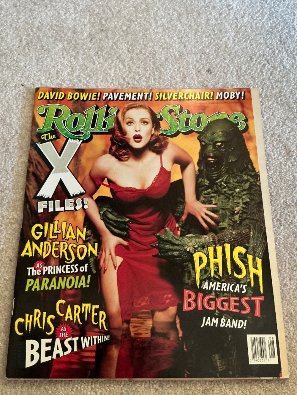 Rolling Stone Magazine #754 Feb 20 1997 Gillian Anderson X-Files Phish Bowie